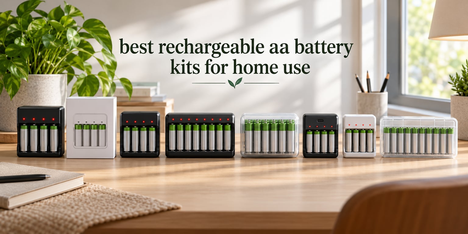 best rechargeable aa battery kits for home use